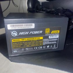 High Power HP1-J600GD-F12S - 600W PSU, 80 Plus Gold, LLC+DC-DC, Silent Fan
