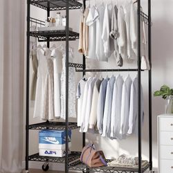 Six Shelf Multi Use Garment Rack 