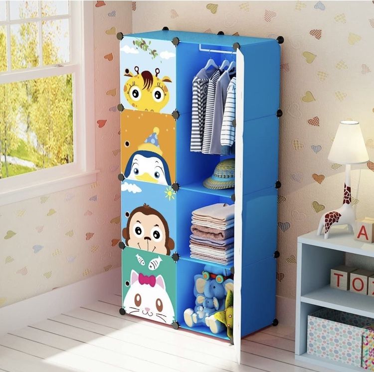 Kids Clothes Stòràge Organizer Blue