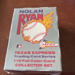 Nolan Ryan New 1991 Never Opened 110 Full Color Trading Card Series.