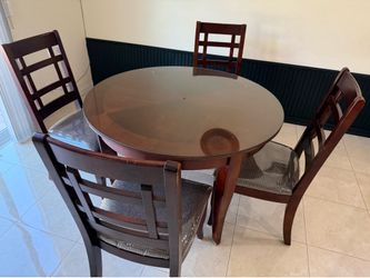 48 in hardwood dining table