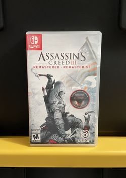 Assassin's Creed III Remastered 3 for Nintendo Switch console video game system or Lite OLED Complete three