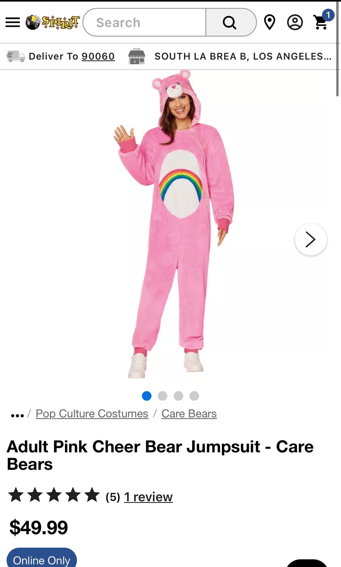 Care Bear Pink Adult Costume 