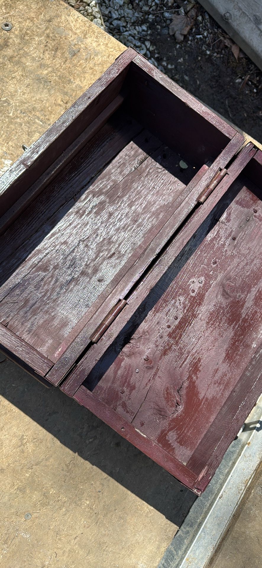 Box with a one drawer