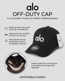 Gorra Alo Yoga Original "Off-Duty" Cap Negra - Nueva con Etiquetas