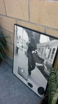Framed poster