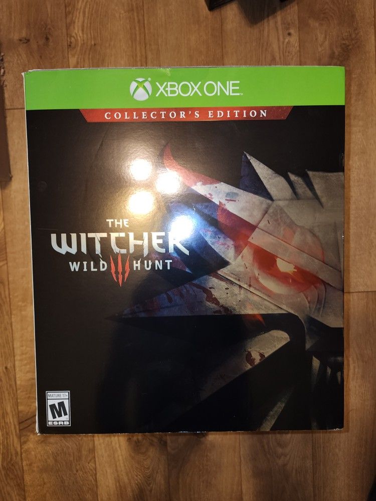 THE WITCHER Wild Hunt COLLECTORS EDITION Statue & Art Book XBOX