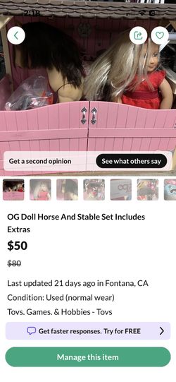 Doll And Horse With Stable - Check My Profile For More Pics