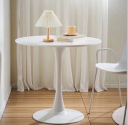 27.5in” Small Round Dining Table For 2 Seater