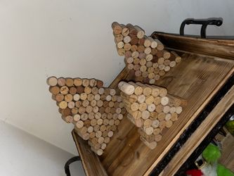 Wine cork Christmas tree set
