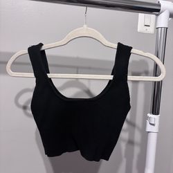 Forever 21 | black cropped ribbed Tank