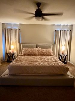 **LIKE NEW** King Platform Bed