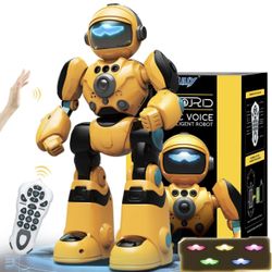 RC Robot Toys for Kids Ages 3 4 5-7 Year Old Magic Record Voice Function, Remote Control Robots Toy for Boys and Girls Programmable Music Dance Intera