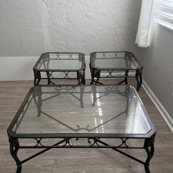 Center Table With 2 End Tables