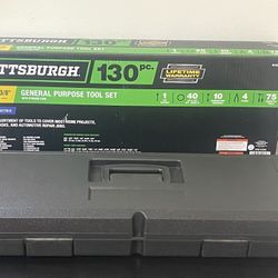 Pittsburgh 130 Pc General Tool Set w/ Case