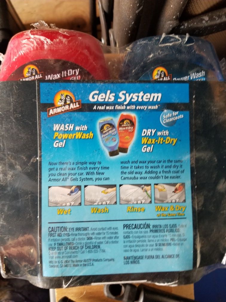 Power wash gel system for detailing csrs.