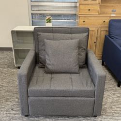 3-in-1 Convertible Sleeper Sofa Chair✨ Pull Out Folding Bed Chair with Adjustable Backrest, Perfect for Apartments, Guest Rooms & Living Rooms(Color: