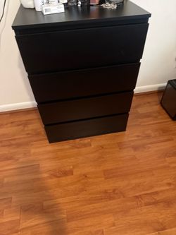 Black Dresser - 4 drawer