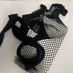 Black Fishnet Stockings-plus Size- Halloween Costume Cosplay Dress Up-$15 Brand New-Pantimedias Negra Nuevas 
