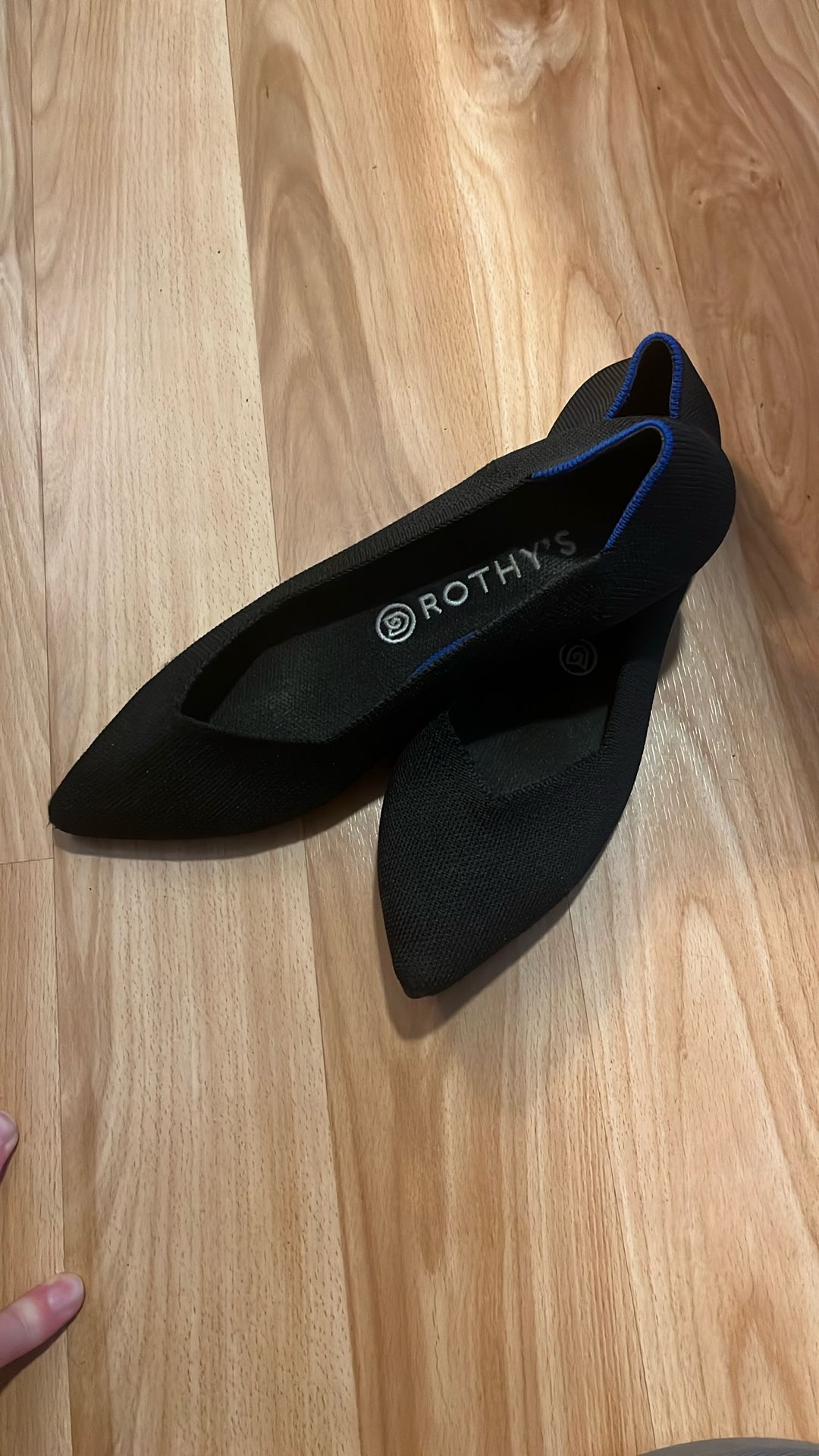 Women’s Rothy’s The Point Black Flats 9.5