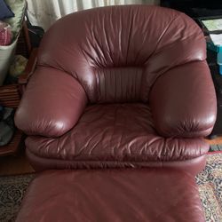 Single Relaxing Sofa Italian Leather 