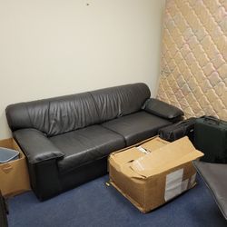 Black Leather Couch