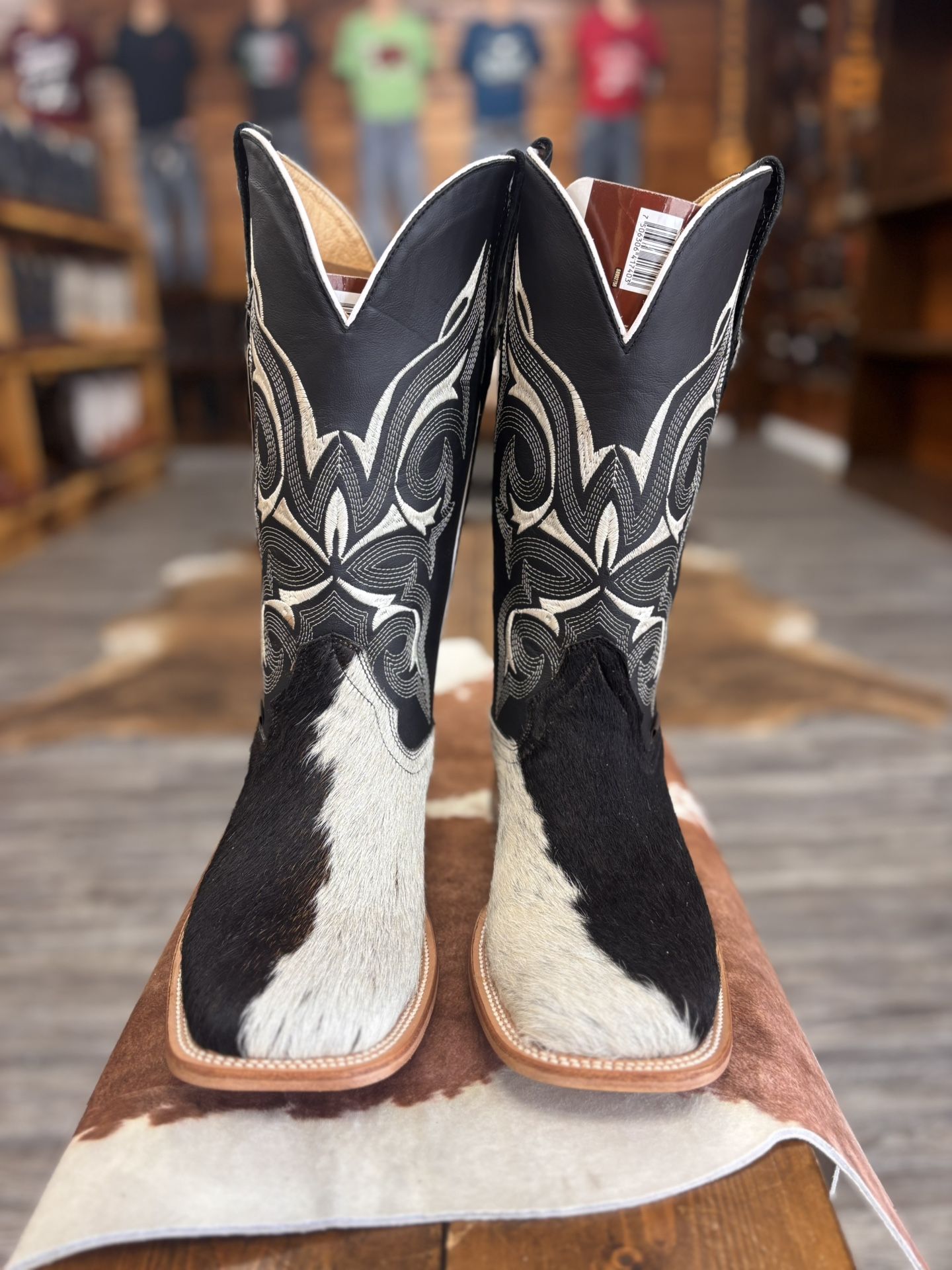 cowhide boots