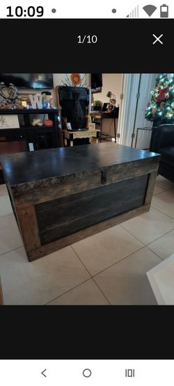 *Vintage*  Pottery Barn Trunk 46" L 26"W 22"H