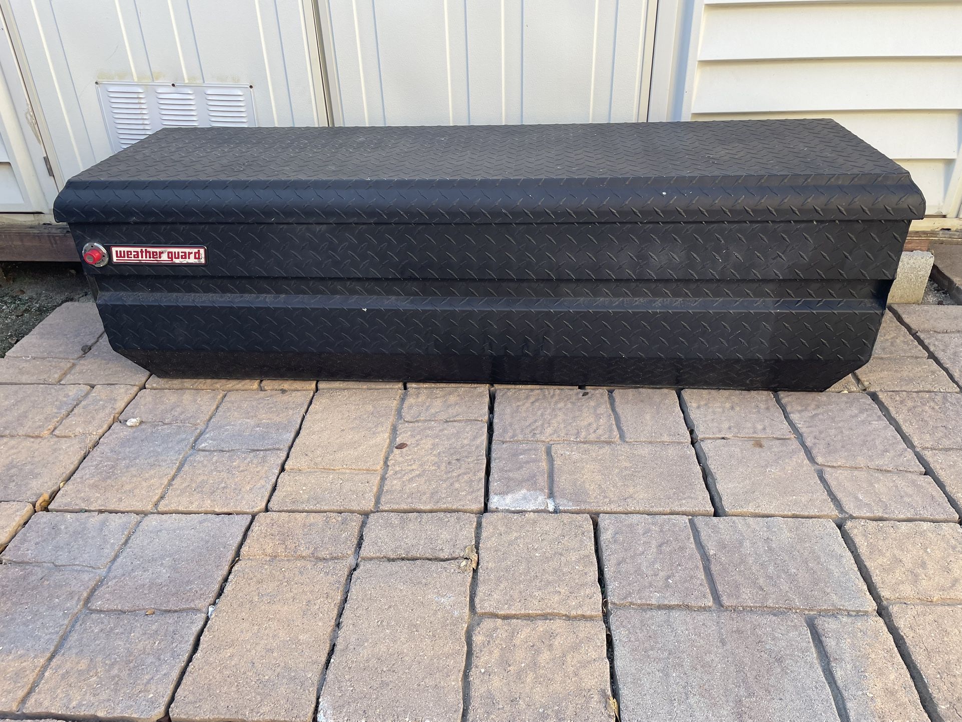 Weather Guard Chest Tool Box Matte Black Diamond Plate Aluminum 