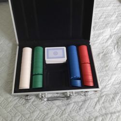 Poker Chips And A Deck Of Cards