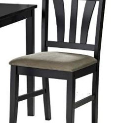 Set of 2 dinning chair,Tan and Black color