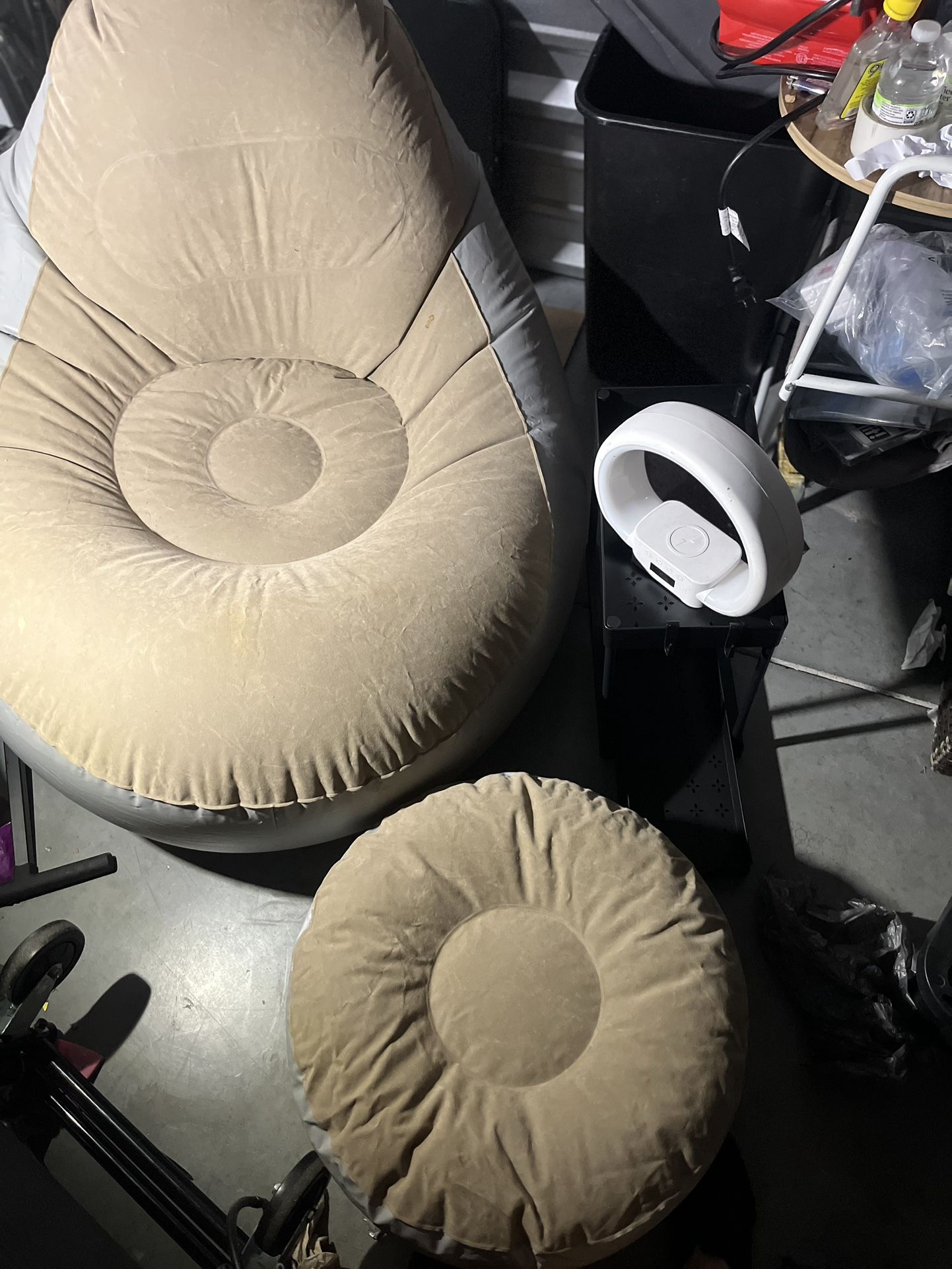 Inflatable Chair And Ottoman