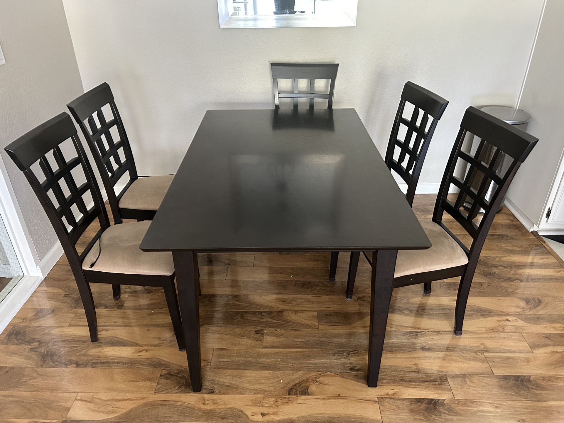 Dark Wood Dining Table And Chairs