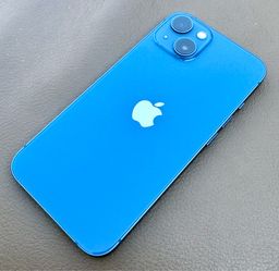 Factory Unlocked Apple iPhone 13 (128 GB)  Blue + New Case & Screen Protector