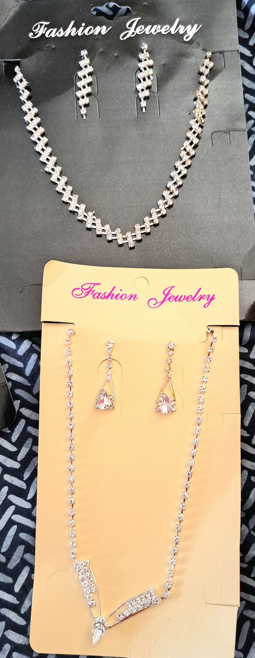 Drop Necklace And Earrings