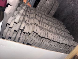 Gray Rubber Shoe Soles Bulk Lot