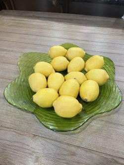 Decorative Plate With Artificial Lemons 🍋 