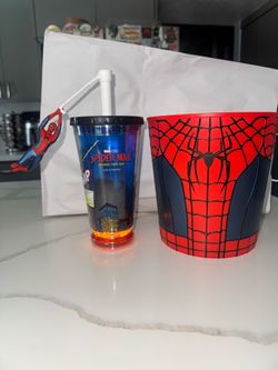 AMC Exclusive! Spider-man Brand New Day Popcorn Bucket + Light Up Cup