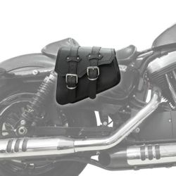 Black Saddlebags Luggage Bag Fit For Harley Sportster XL(contact info removed)

