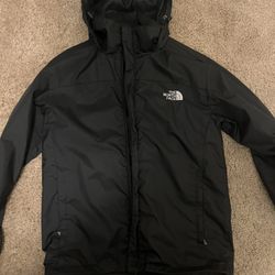 north face rain jacket size L