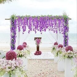 6Pcs Wisteria Garlands Lavender/Purple color