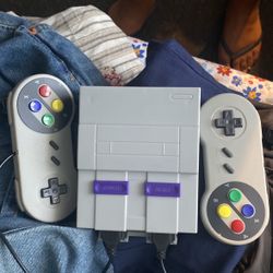 Old Nintendo Switch With Controllers 