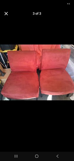 Red chairs