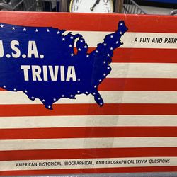 USA Trivia board Game From 1985