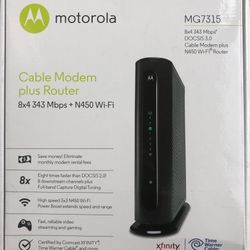 Motorola Cable Modem + Router