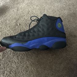 Air Jordan Retros 13s Black N Blue 