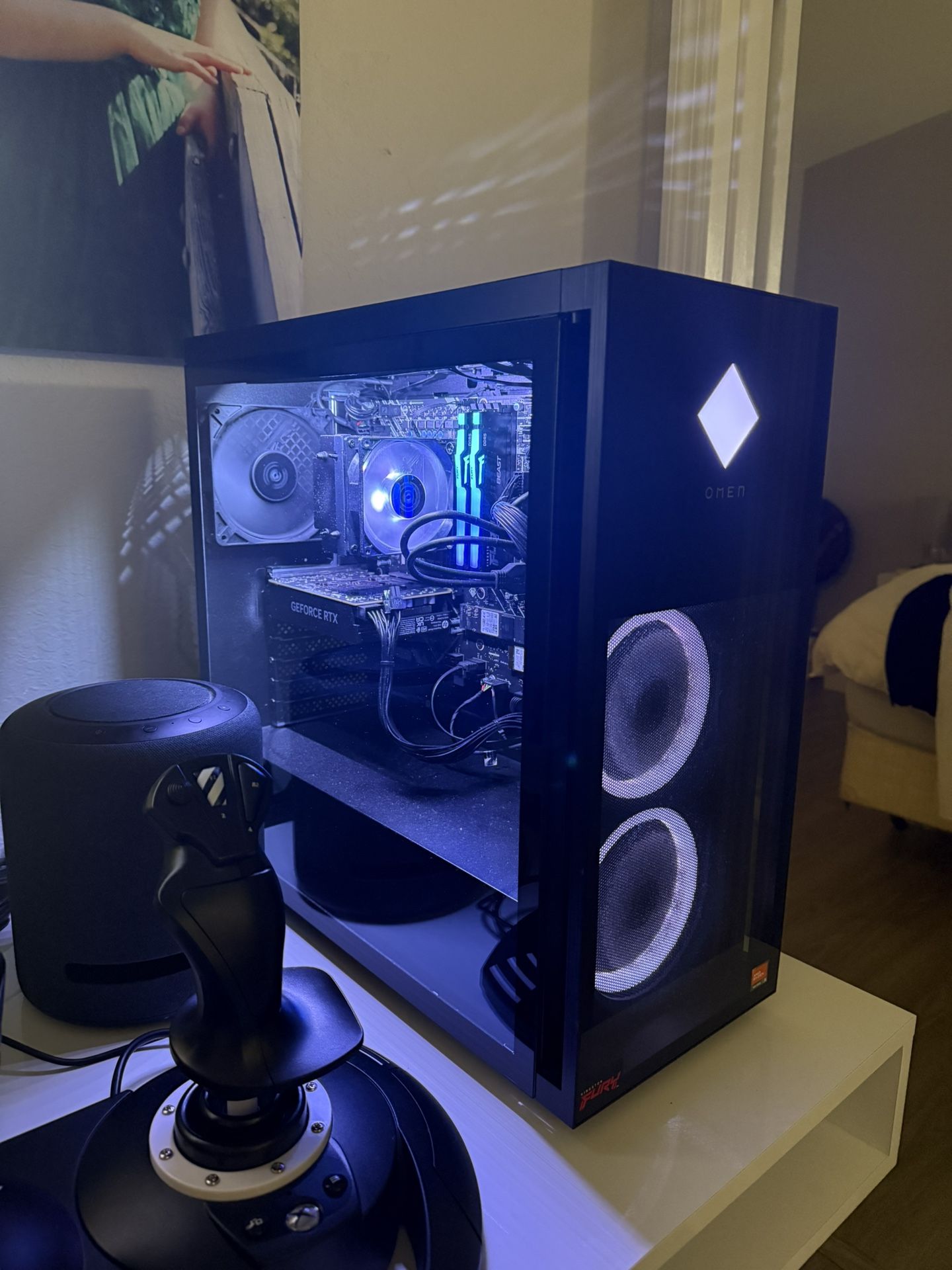 Gaming Desktop Pc And Monitor HP Omen 40L Series RTX4060