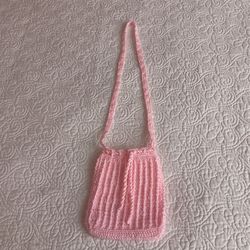 Bolsa/morralito tejida a mano