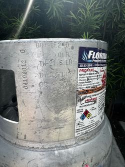 Forklift propane tank aluminum