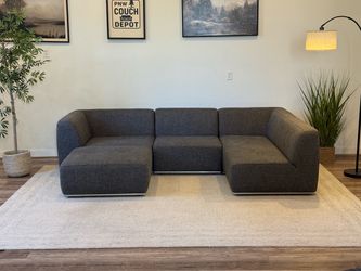 Kasala modular gray sectional couch delivery available
